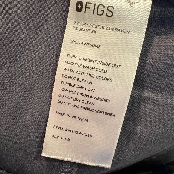 Figs Grey Gray Scrub Pants XXL - Picture 3 of 5